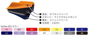 ダイビングシーンに合わせて標準生地または吸湿発熱生地を選択可能